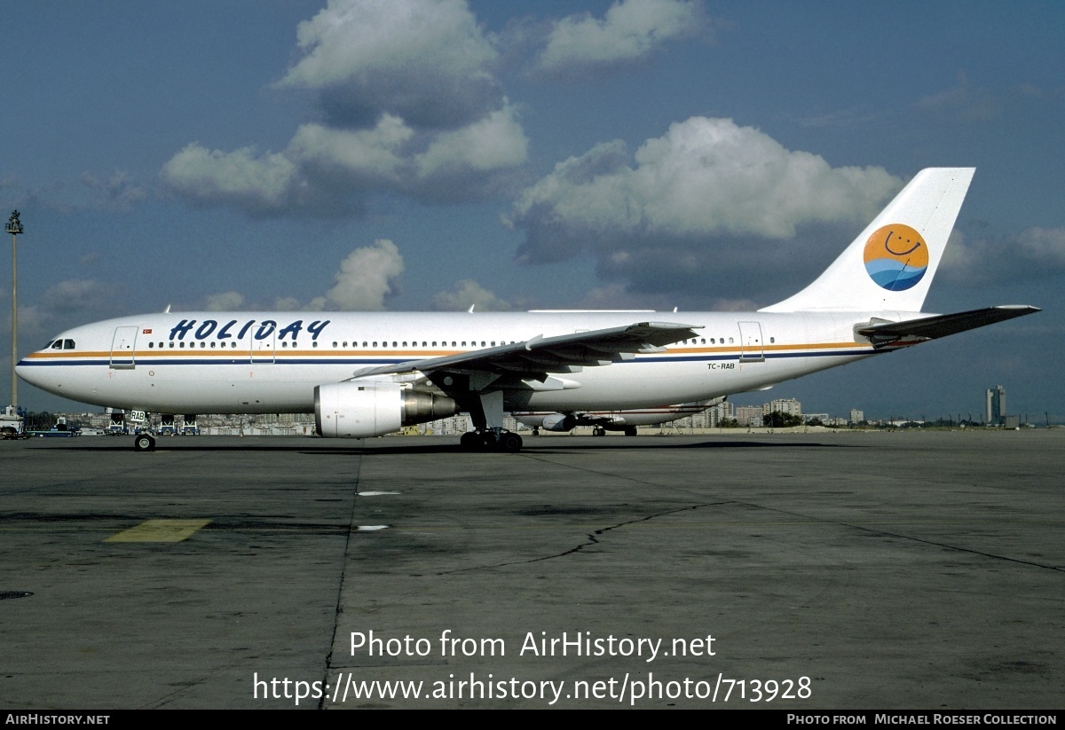 Aircraft Photo of TC-RAB | Airbus A300B2-1C | Holiday Airlines | AirHistory.net #713928