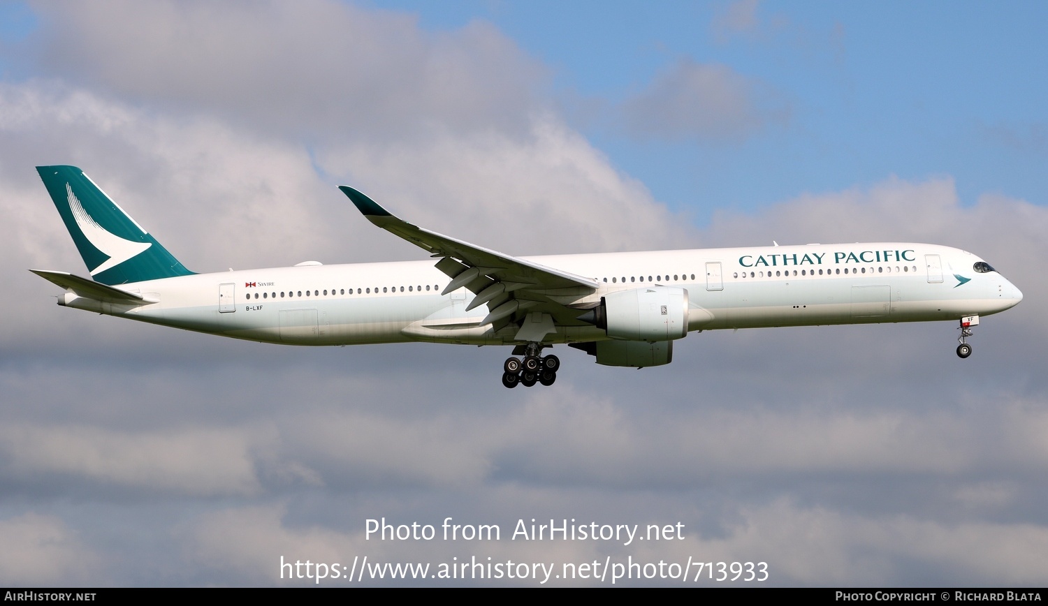 Aircraft Photo of B-LXF | Airbus A350-1041 | Cathay Pacific Airways | AirHistory.net #713933