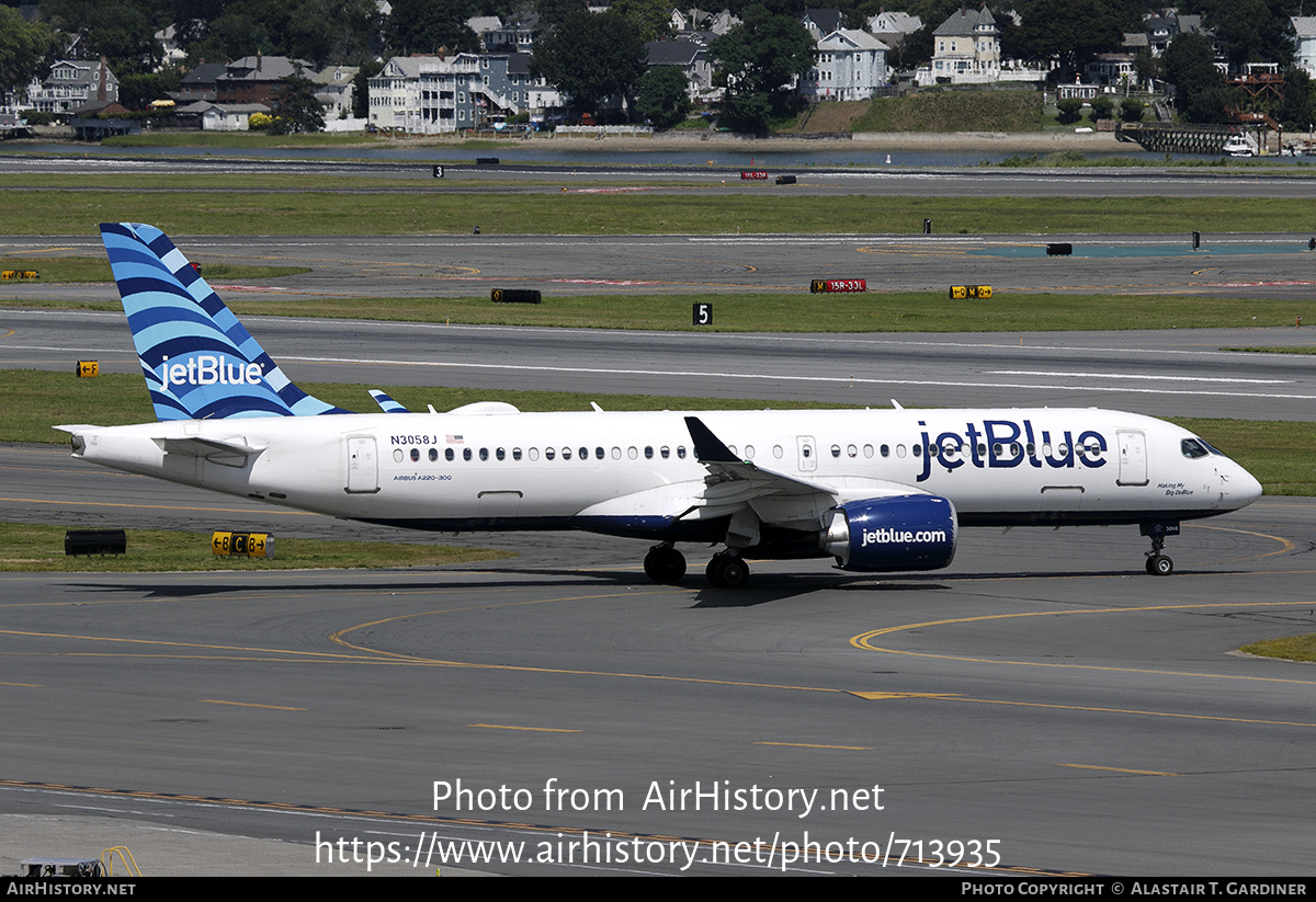 Aircraft Photo of N3058J | Airbus A220-371 (BD-500-1A11) | JetBlue Airways | AirHistory.net #713935