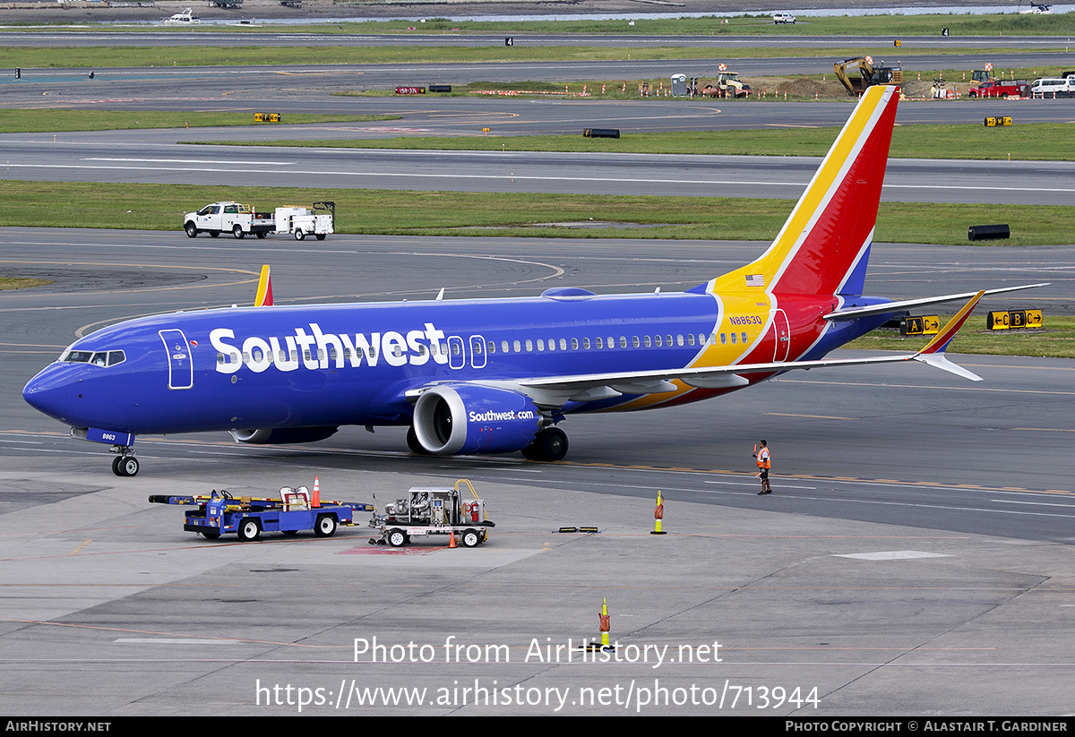 Aircraft Photo of N8863Q | Boeing 737-8 Max 8 | Southwest Airlines | AirHistory.net #713944