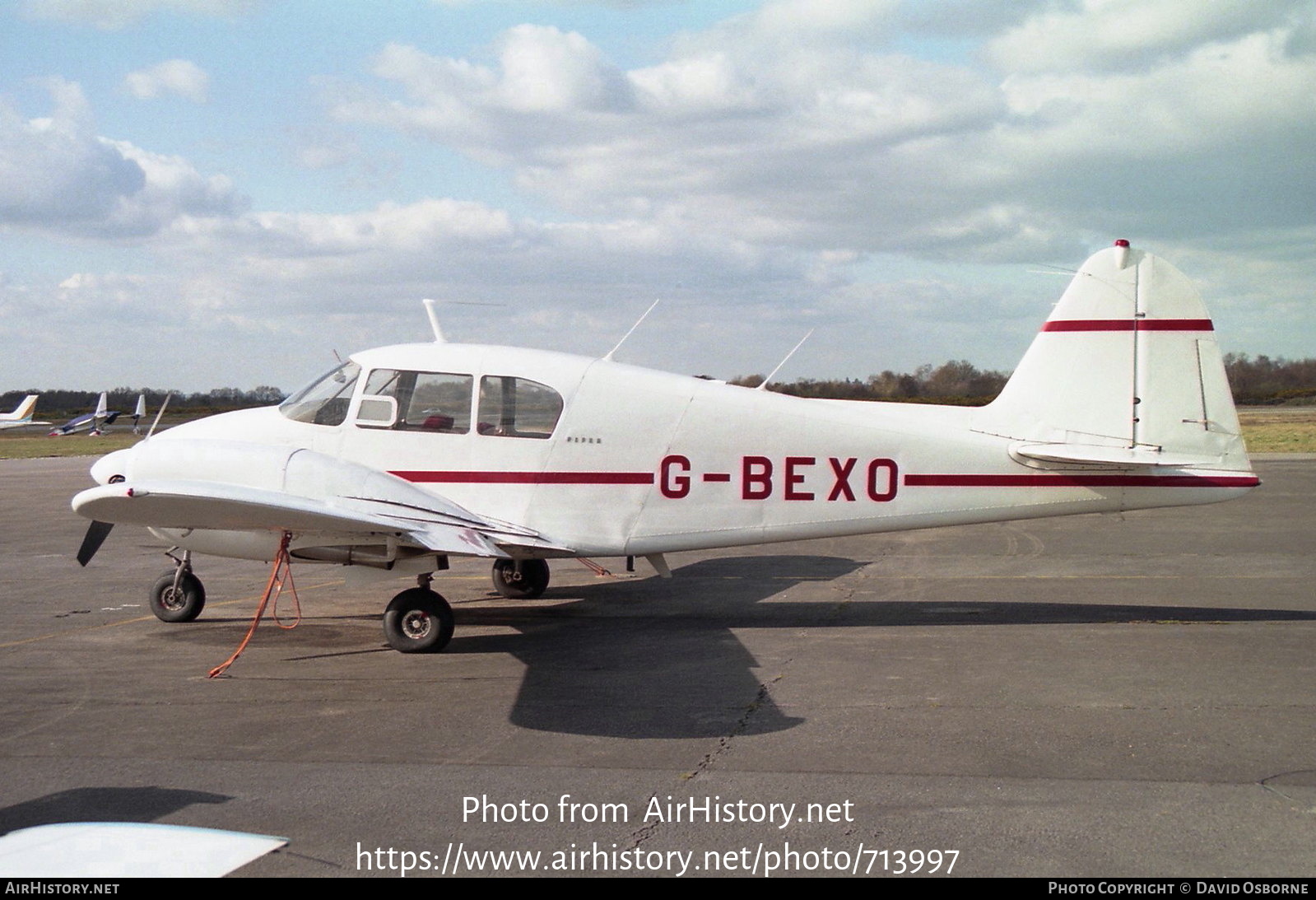 Aircraft Photo of G-BEXO | Piper PA-23-160 Apache | AirHistory.net #713997