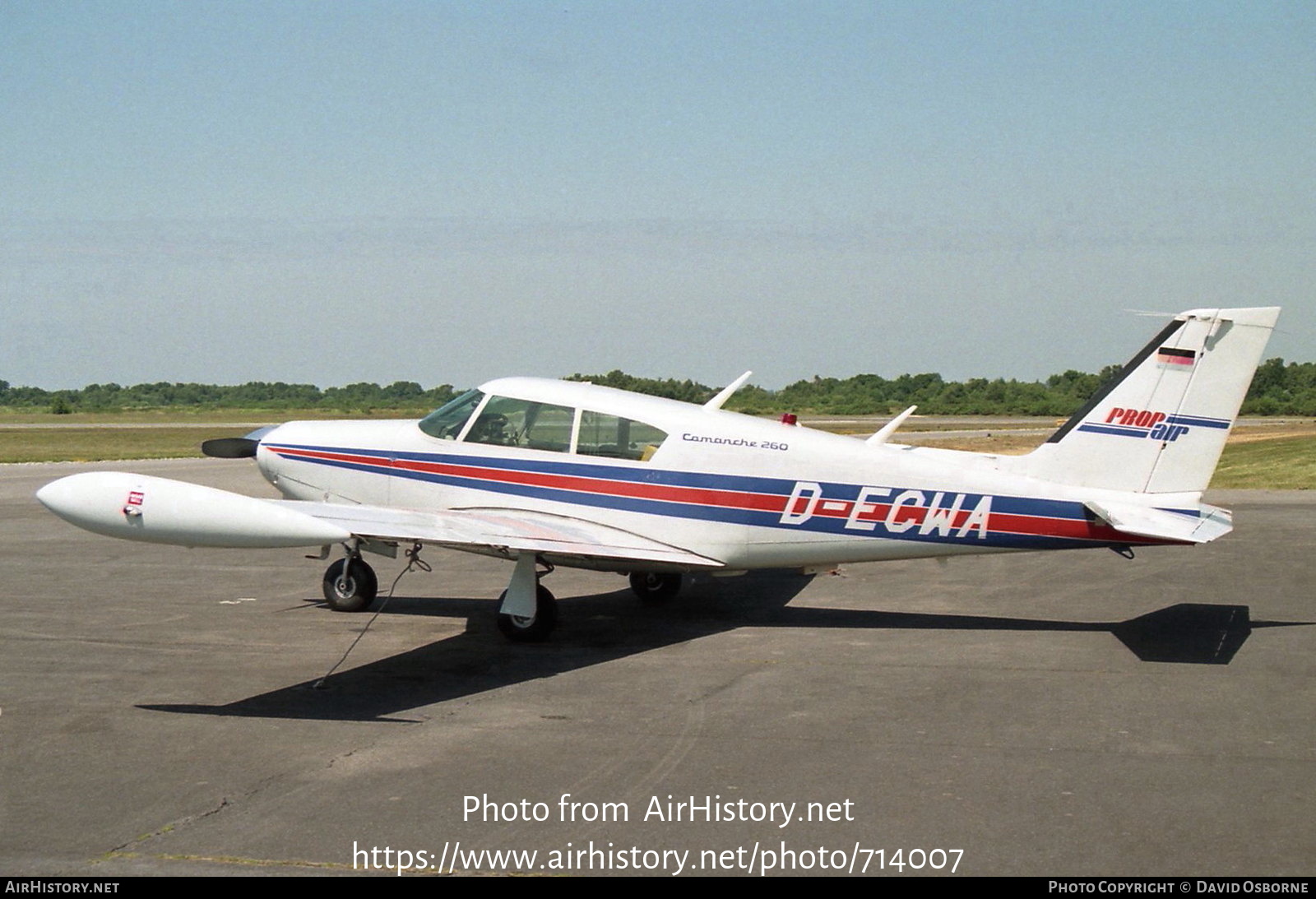 Aircraft Photo of D-ECWA | Piper PA-24-260 Comanche | Propair | AirHistory.net #714007