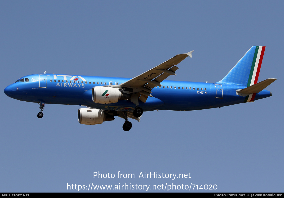 Aircraft Photo of EI-DTN | Airbus A320-216 | ITA Airways | AirHistory.net #714020