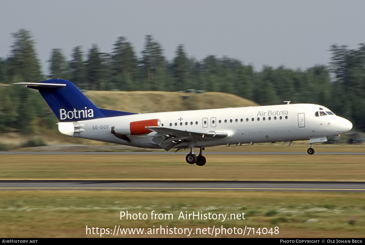 Aircraft Photo of SE-DGS | Fokker F28-4000 Fellowship | Air Botnia | AirHistory.net #714048