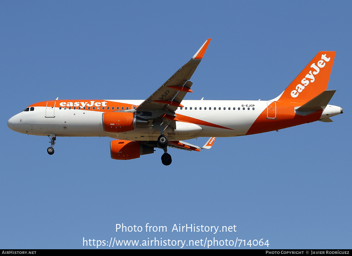 Aircraft Photo of G-EJCP | Airbus A320-214 | EasyJet | AirHistory.net #714064