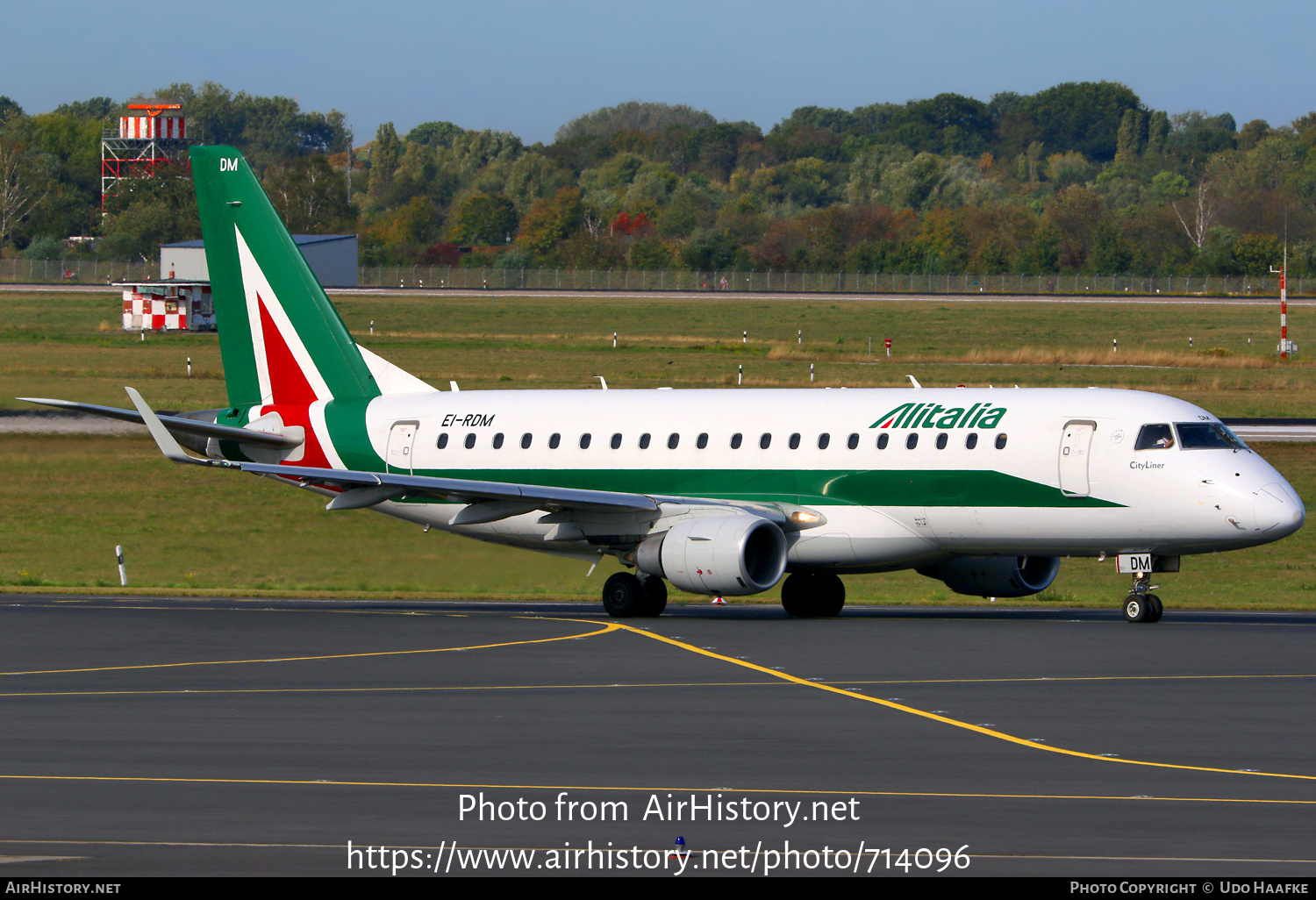 Aircraft Photo of EI-RDM | Embraer 175STD (ERJ-170-200STD) | Alitalia CityLiner | AirHistory.net #714096