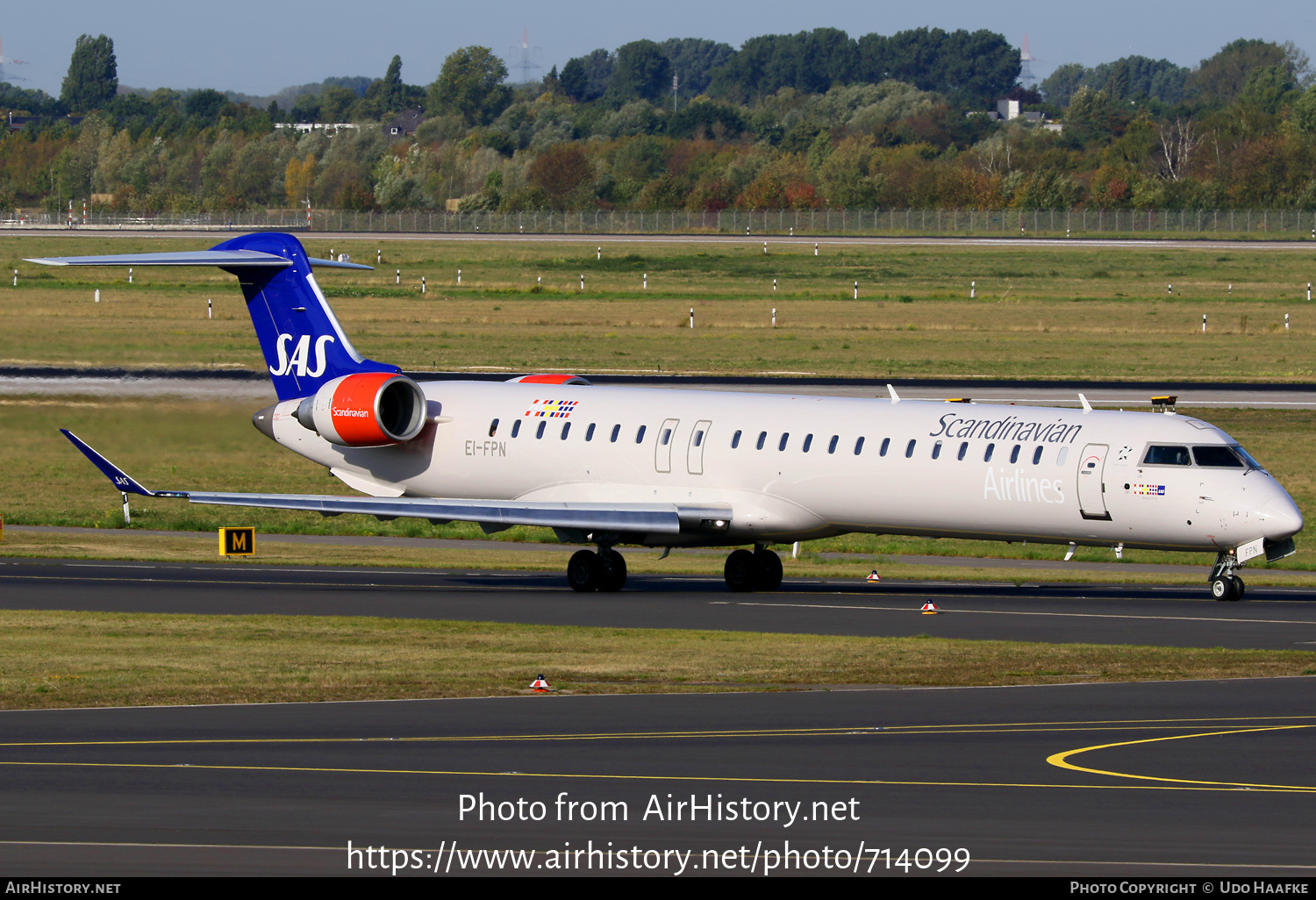 Aircraft Photo of EI-FPN | Bombardier CRJ-900LR (CL-600-2D24) | Scandinavian Airlines - SAS | AirHistory.net #714099