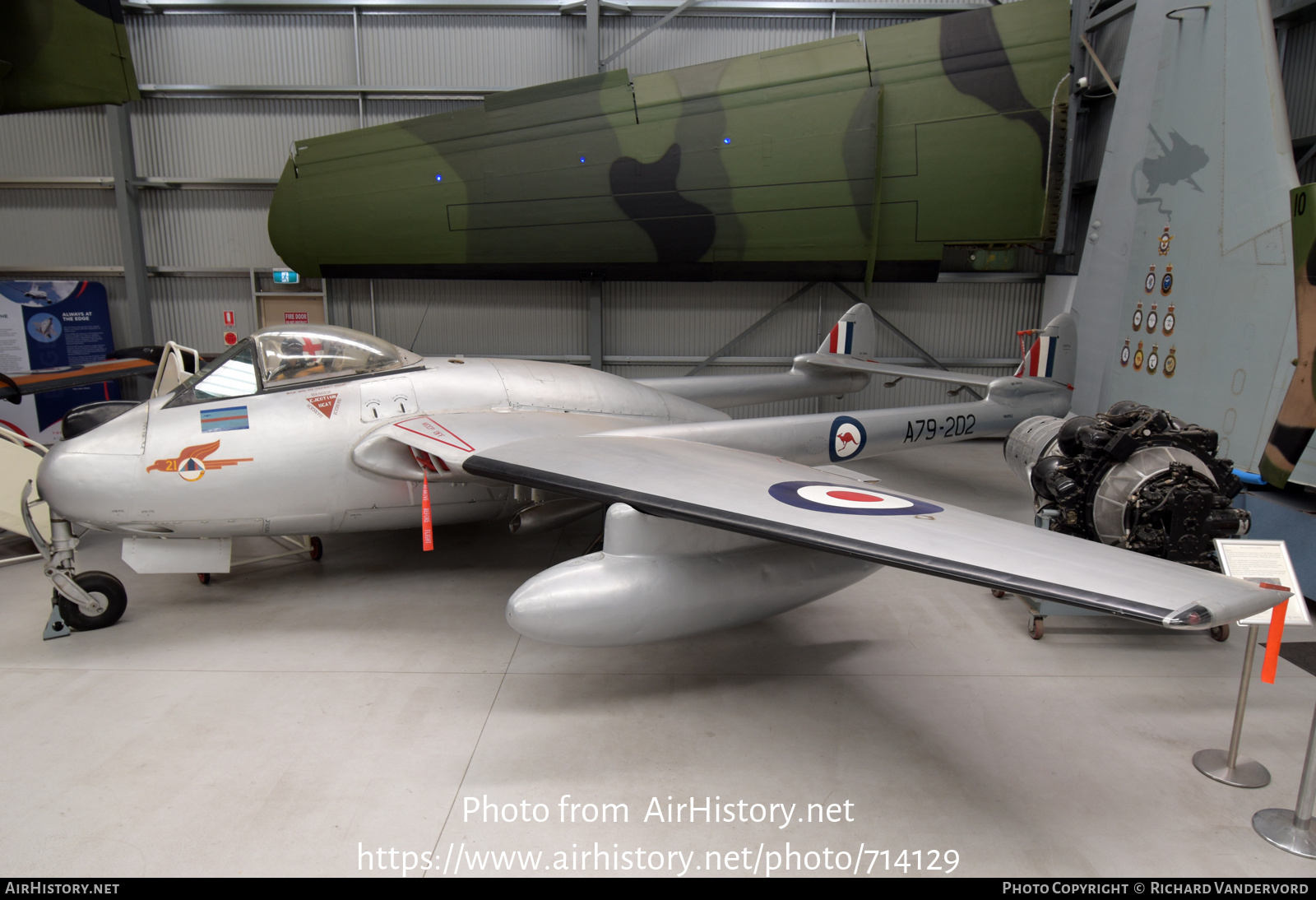 Aircraft Photo of A79-202 | De Havilland D.H. 100 Vampire FB31 | Australia - Air Force | AirHistory.net #714129