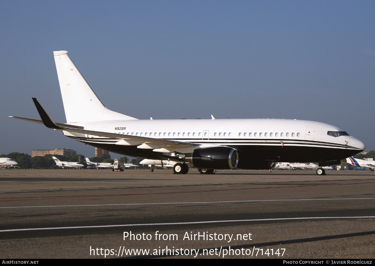 Aircraft Photo of N92SR | Boeing 737-7JR BBJ | AirHistory.net #714147