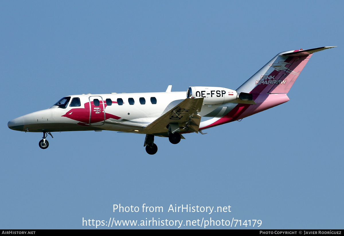 Aircraft Photo of OE-FSP | Cessna 525A CitationJet CJ2 | Pink Sparrow | AirHistory.net #714179