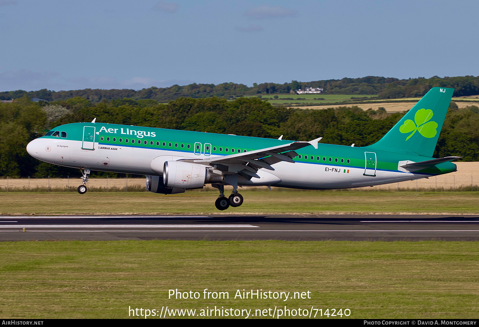 Aircraft Photo of EI-FNJ | Airbus A320-214 | Aer Lingus | AirHistory.net #714240