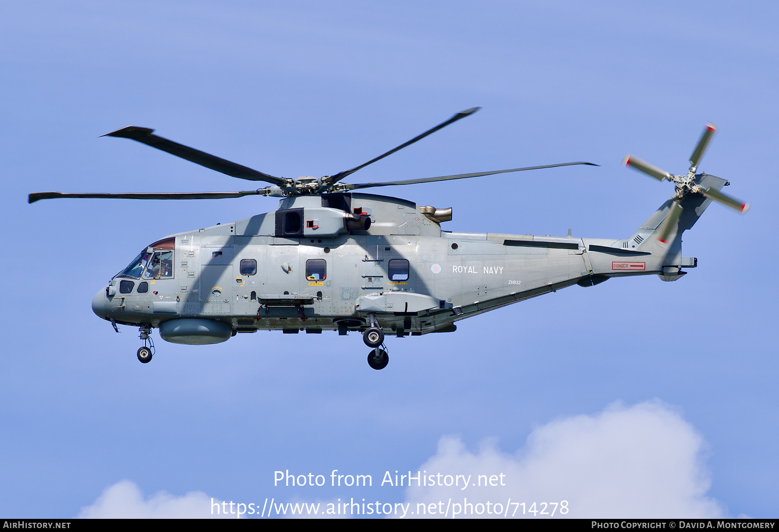 Aircraft Photo of ZH832 | EHI EH101-111 Merlin HM2 | UK - Navy | AirHistory.net #714278