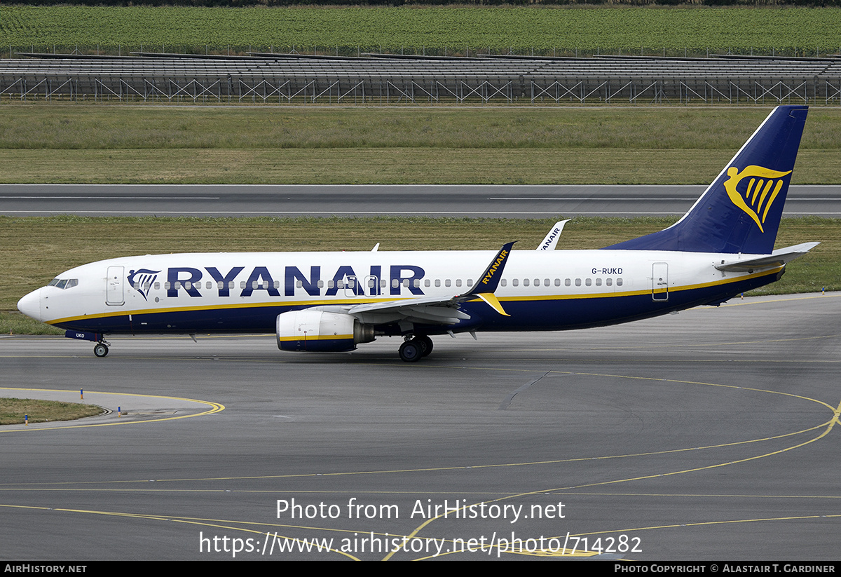 Aircraft Photo of G-RUKD | Boeing 737-8AS | Ryanair | AirHistory.net #714282