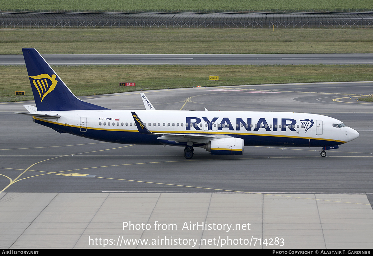 Aircraft Photo of SP-RSB | Boeing 737-800 | Ryanair | AirHistory.net #714283