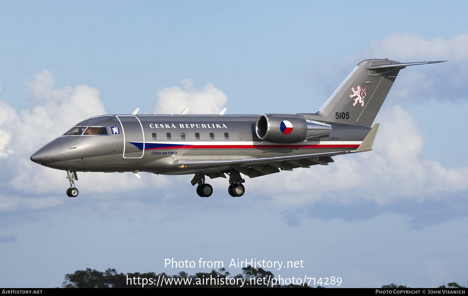 Aircraft Photo of 5105 | Canadair Challenger 601-3A (CL-600-2B16) | Czechia - Air Force | AirHistory.net #714289