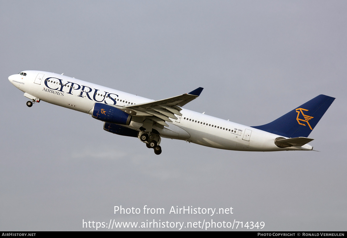 Aircraft Photo of 5B-DBS | Airbus A330-243 | Cyprus Airways | AirHistory.net #714349