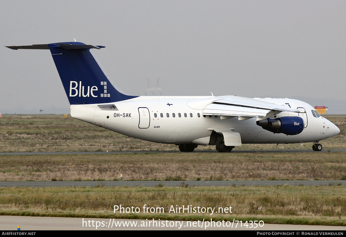 Aircraft Photo of OH-SAK | BAE Systems Avro 146-RJ85 | Blue1 | AirHistory.net #714350