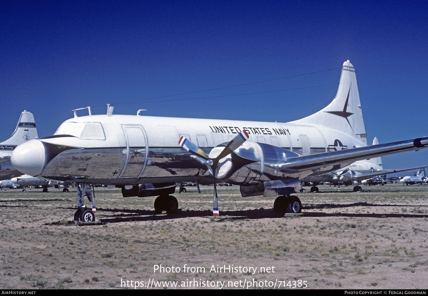 Aircraft Photo of 141018 | Convair C-131F | USA - Navy | AirHistory.net #714385