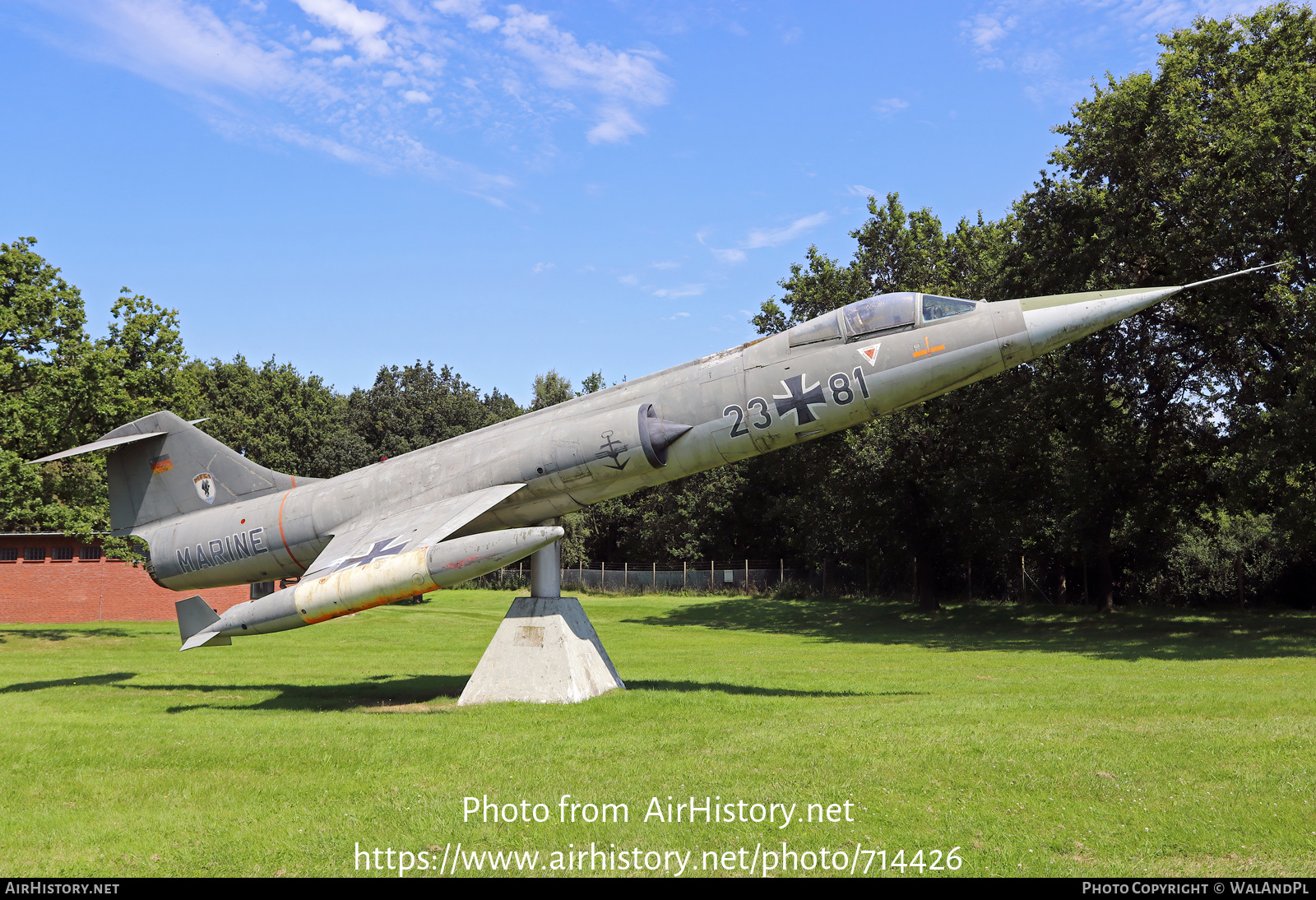 Aircraft Photo of 2381 | Lockheed F-104G Starfighter | Germany - Navy | AirHistory.net #714426