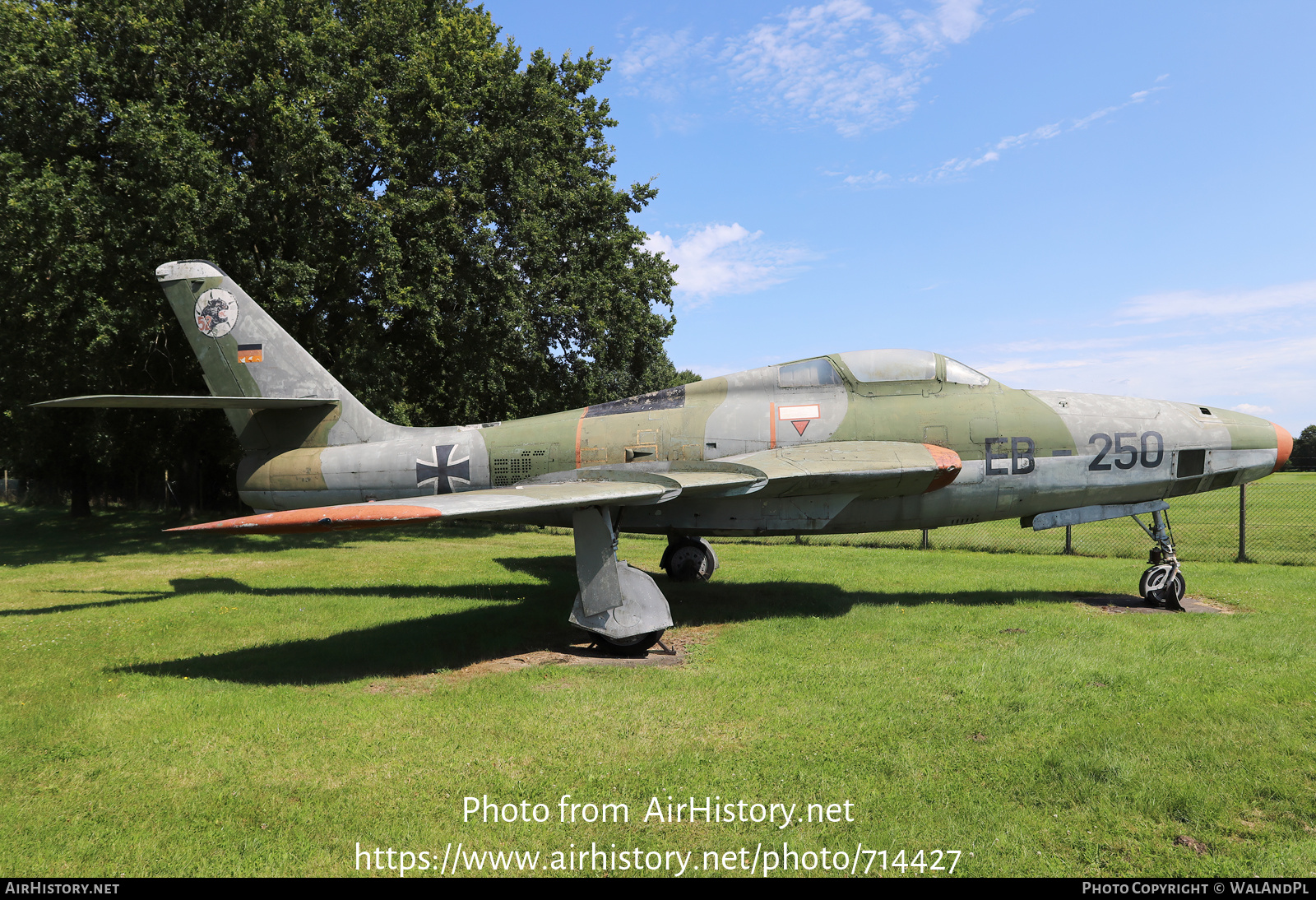 Aircraft Photo of EB-250 / EA-251 | Republic RF-84F Thunderflash | Germany - Air Force | AirHistory.net #714427