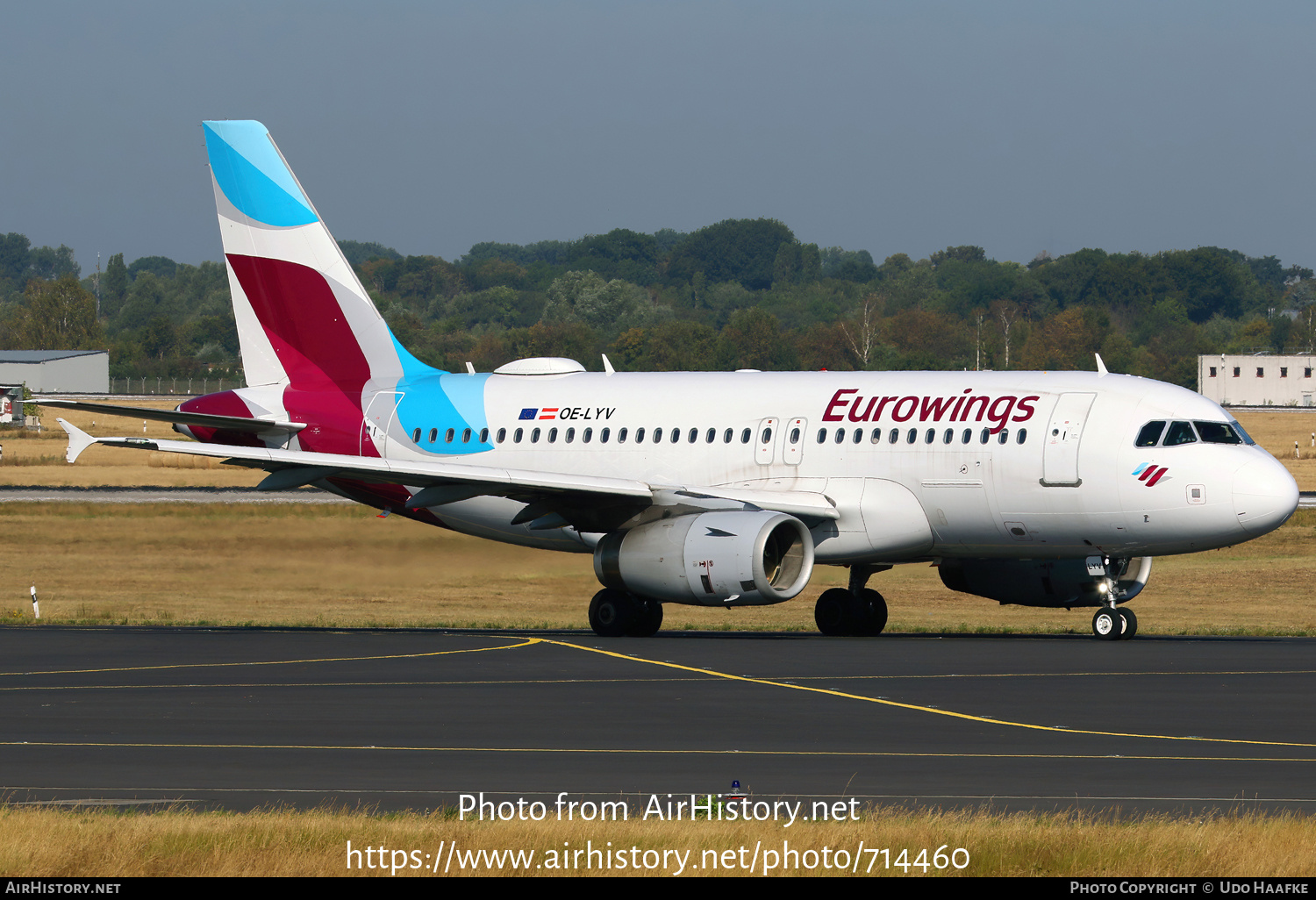 Aircraft Photo of OE-LYV | Airbus A319-132 | Eurowings | AirHistory.net #714460