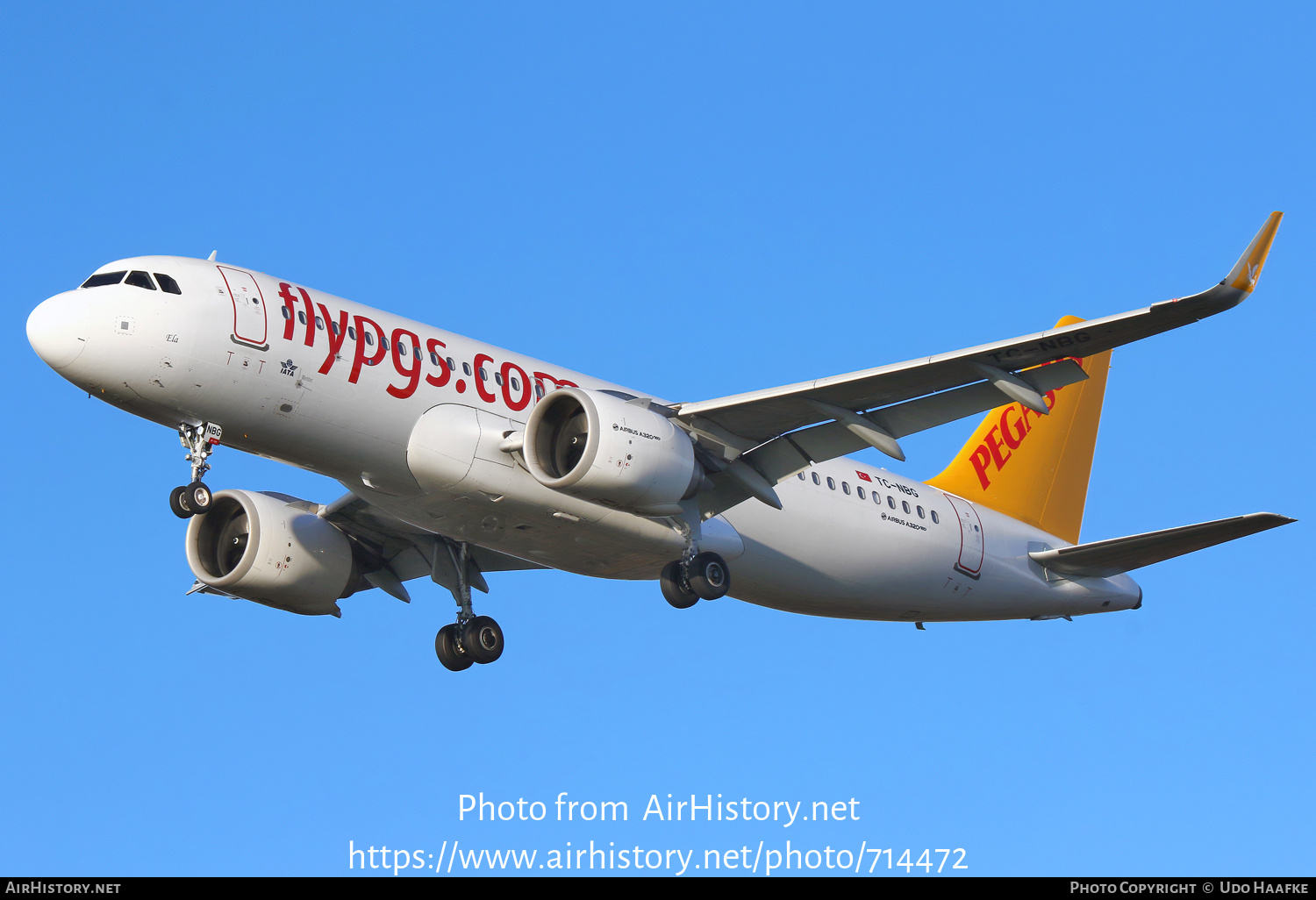 Aircraft Photo of TC-NBG | Airbus A320-251N | Pegasus Airlines | AirHistory.net #714472