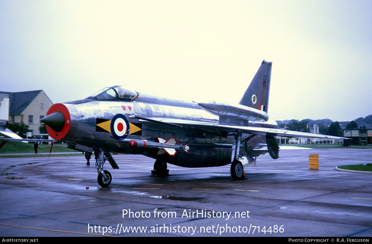 Aircraft Photo of XS934 | English Electric Lightning F6 | UK - Air Force | AirHistory.net #714486