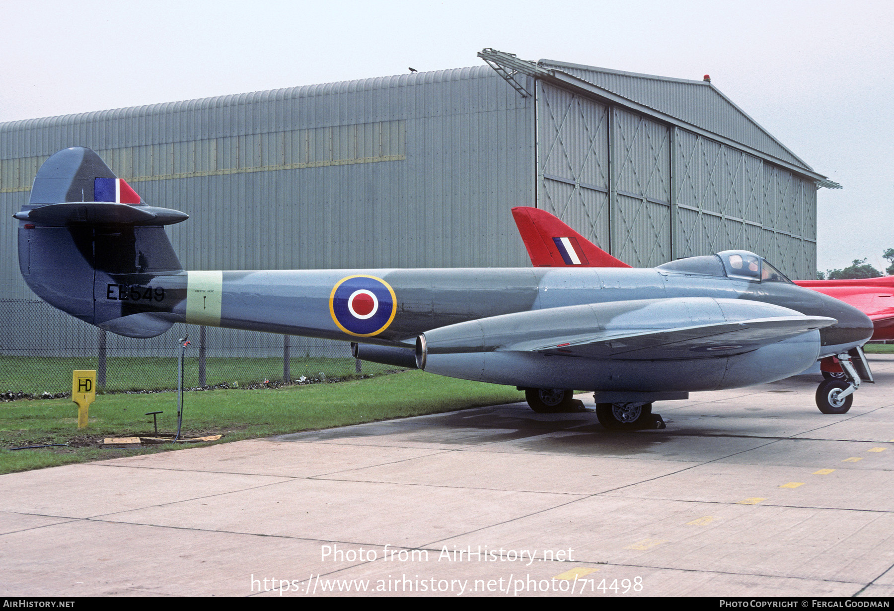 Aircraft Photo of EE549 | Gloster Meteor F4 | UK - Air Force | AirHistory.net #714498