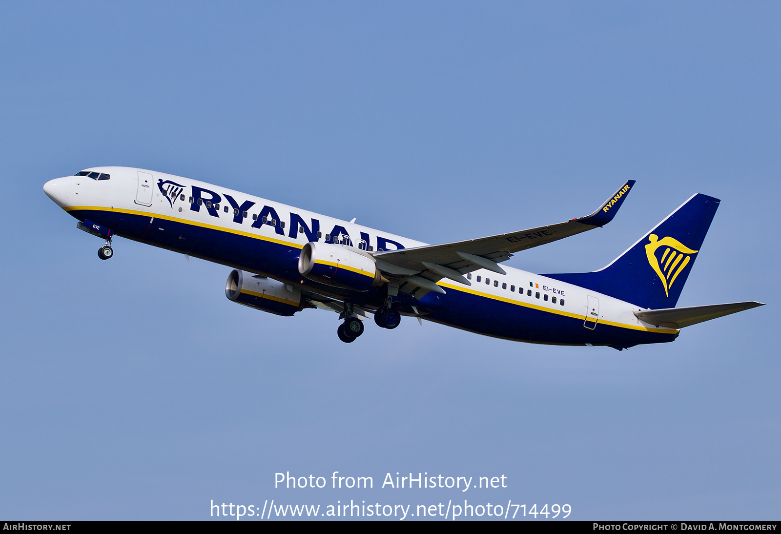 Aircraft Photo of EI-EVE | Boeing 737-8AS | Ryanair | AirHistory.net #714499