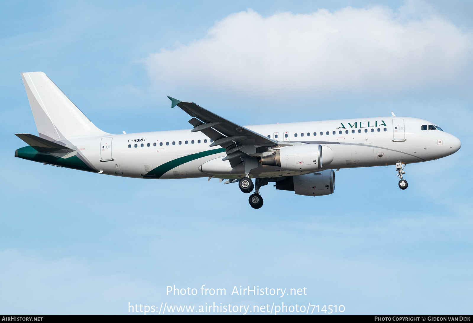 Aircraft Photo of F-HDRG | Airbus A320-214 | Amelia | AirHistory.net #714510