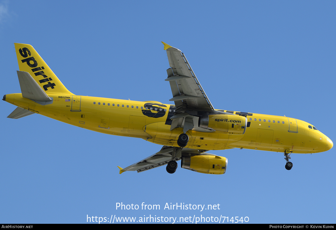 Aircraft Photo of N612NK | Airbus A320-232 | Spirit Airlines | AirHistory.net #714540