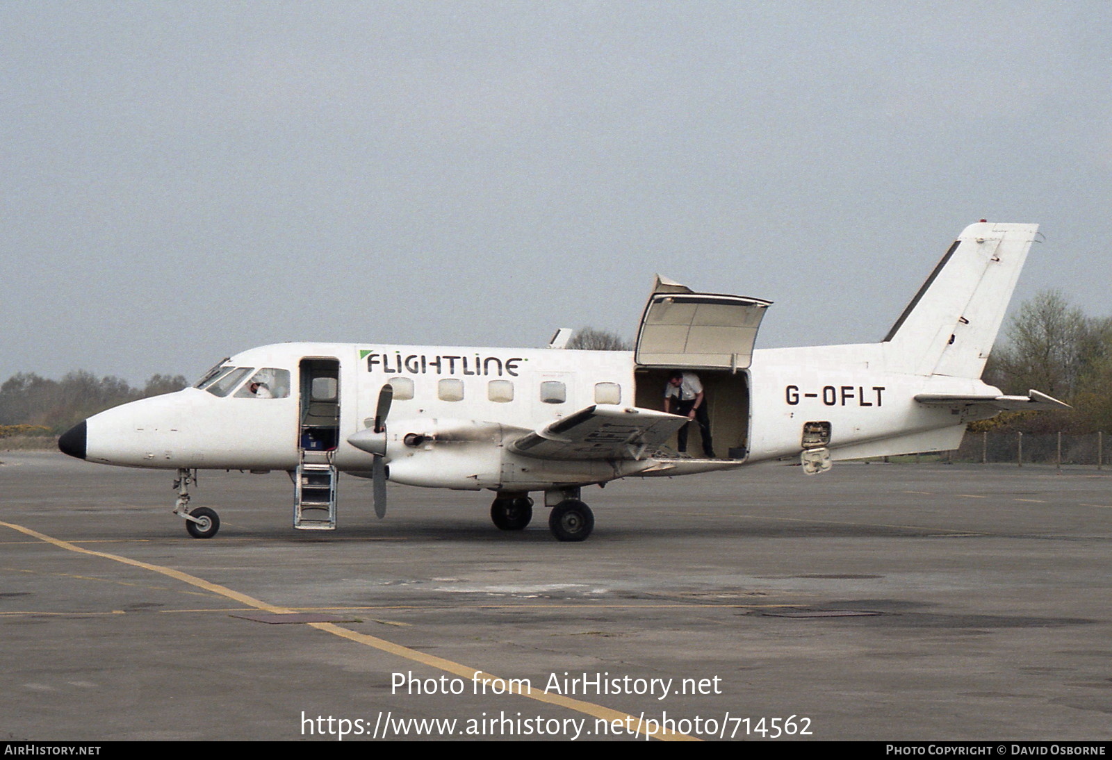 Aircraft Photo of G-OFLT | Embraer EMB-110P1 Bandeirante | Flightline | AirHistory.net #714562