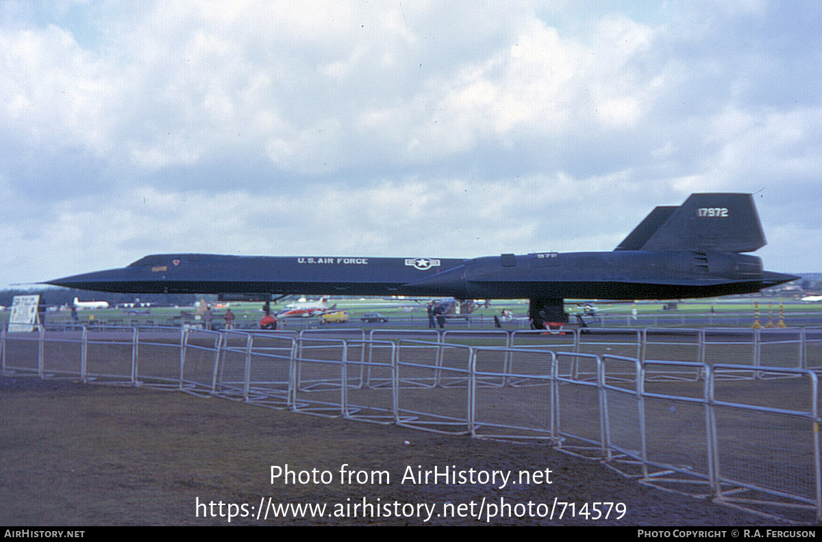 Aircraft Photo of 61-7972 / 17972 | Lockheed SR-71A Blackbird | USA - Air Force | AirHistory.net #714579