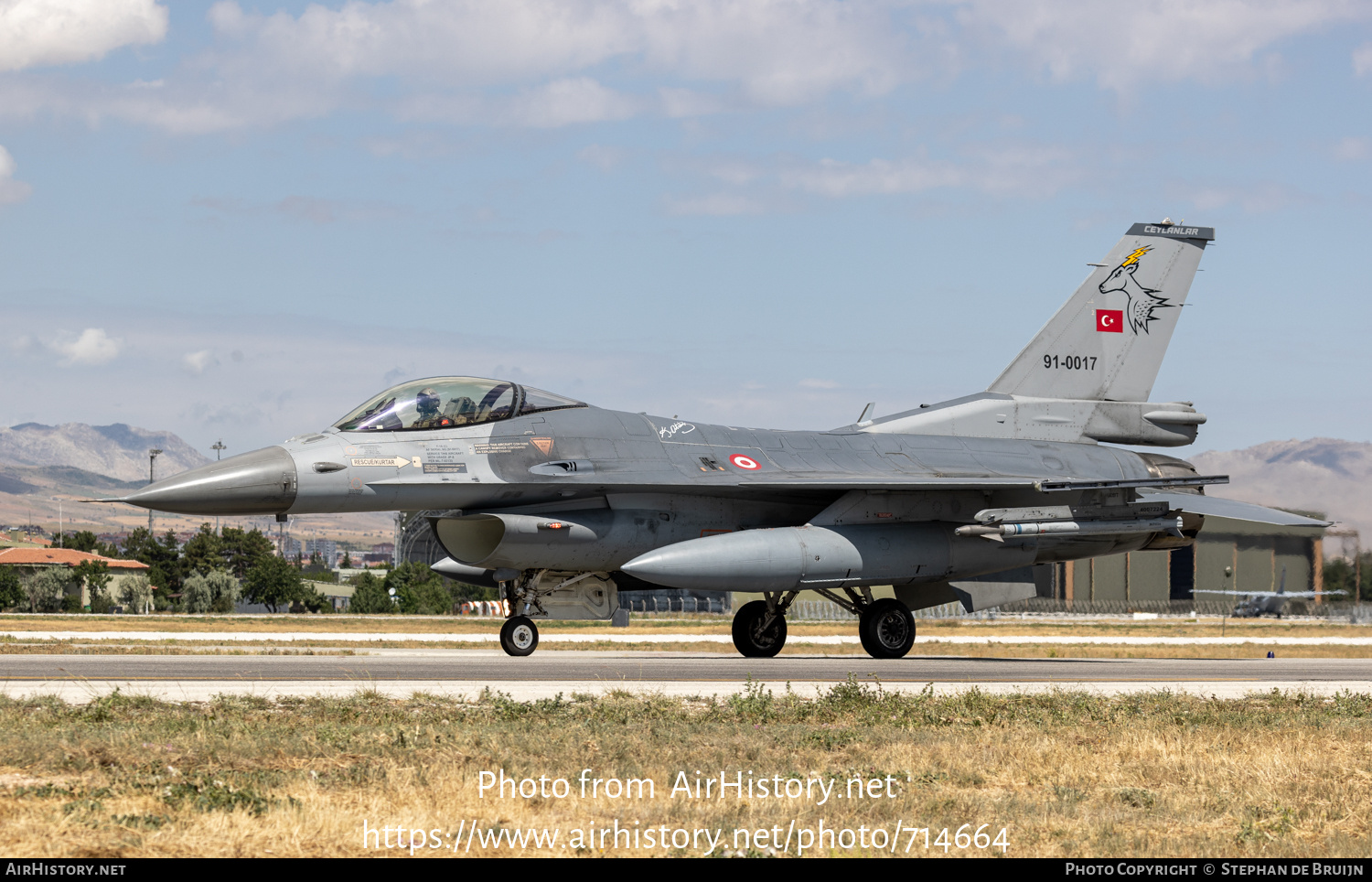 Aircraft Photo of 91-0017 | General Dynamics F-16C Fighting Falcon | Turkey - Air Force | AirHistory.net #714664