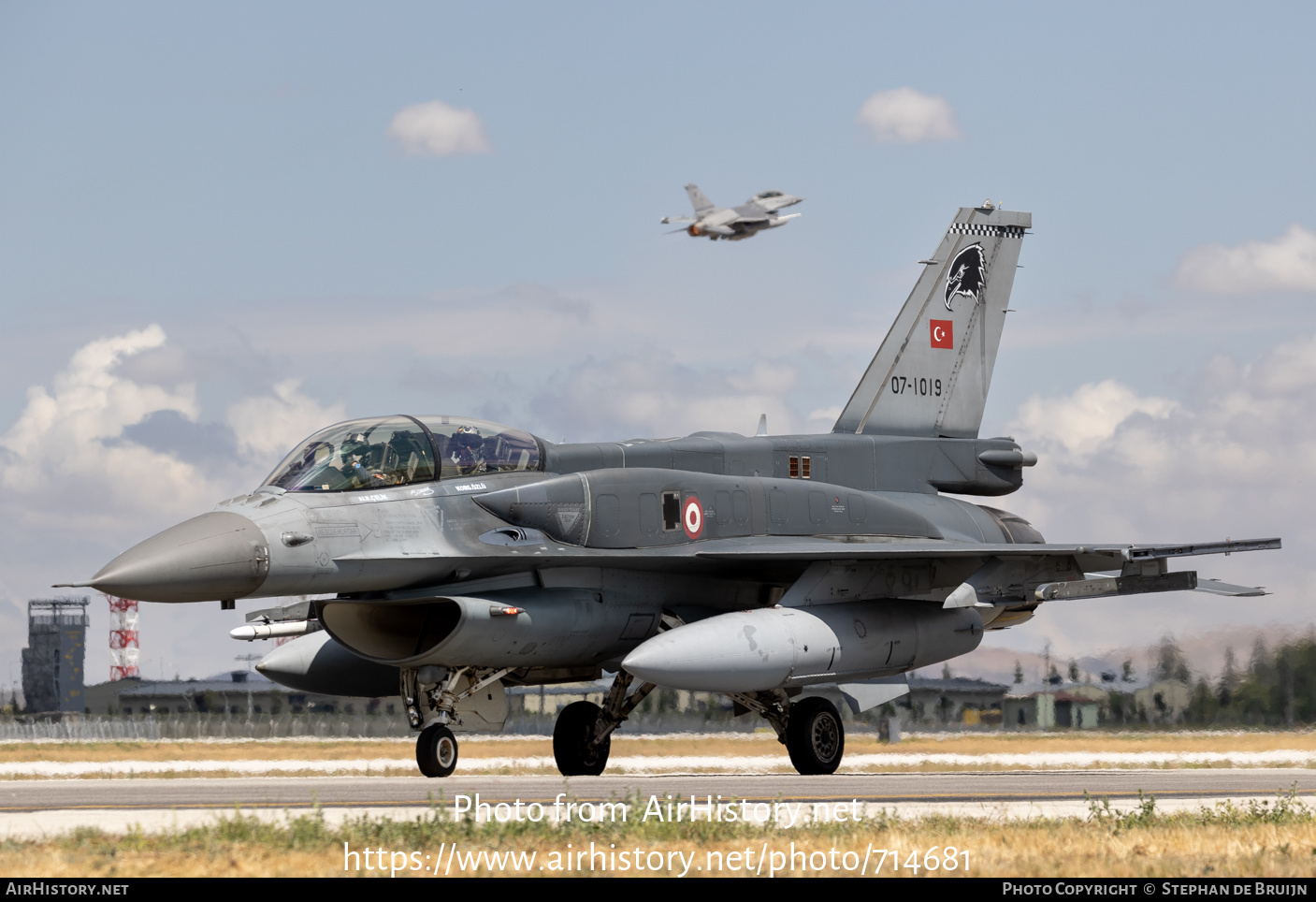 Aircraft Photo of 07-1019 | Lockheed Martin F-16D Fighting Falcon | Turkey - Air Force | AirHistory.net #714681