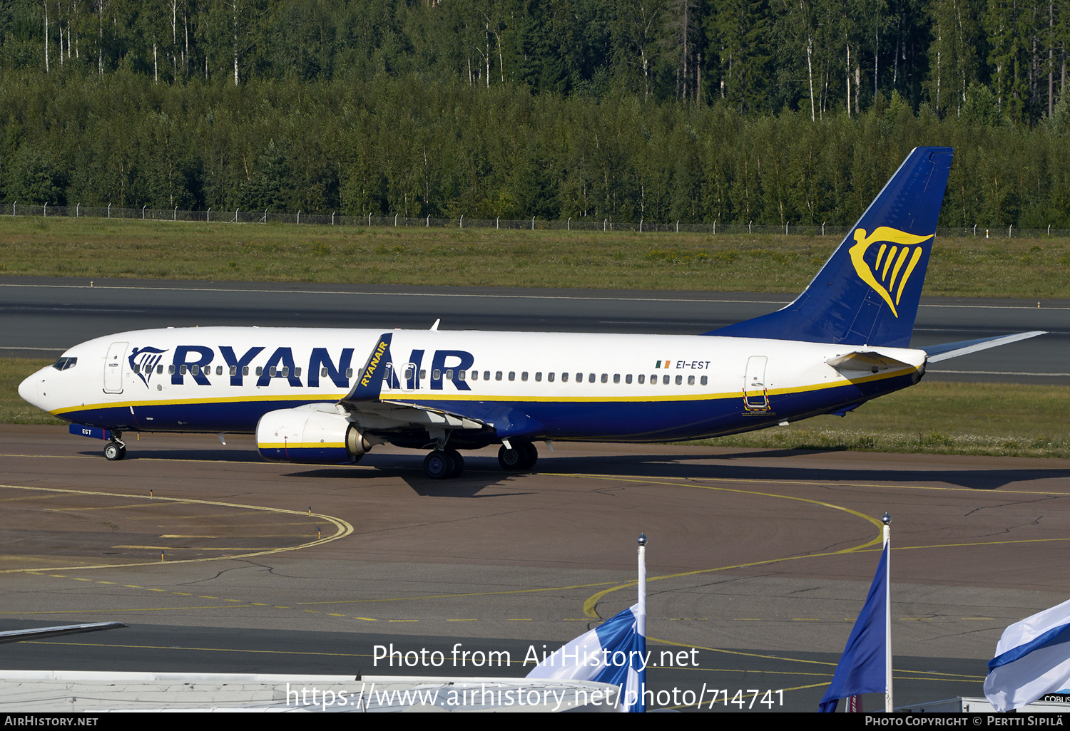 Aircraft Photo of EI-EST | Boeing 737-8AS | Ryanair | AirHistory.net #714741