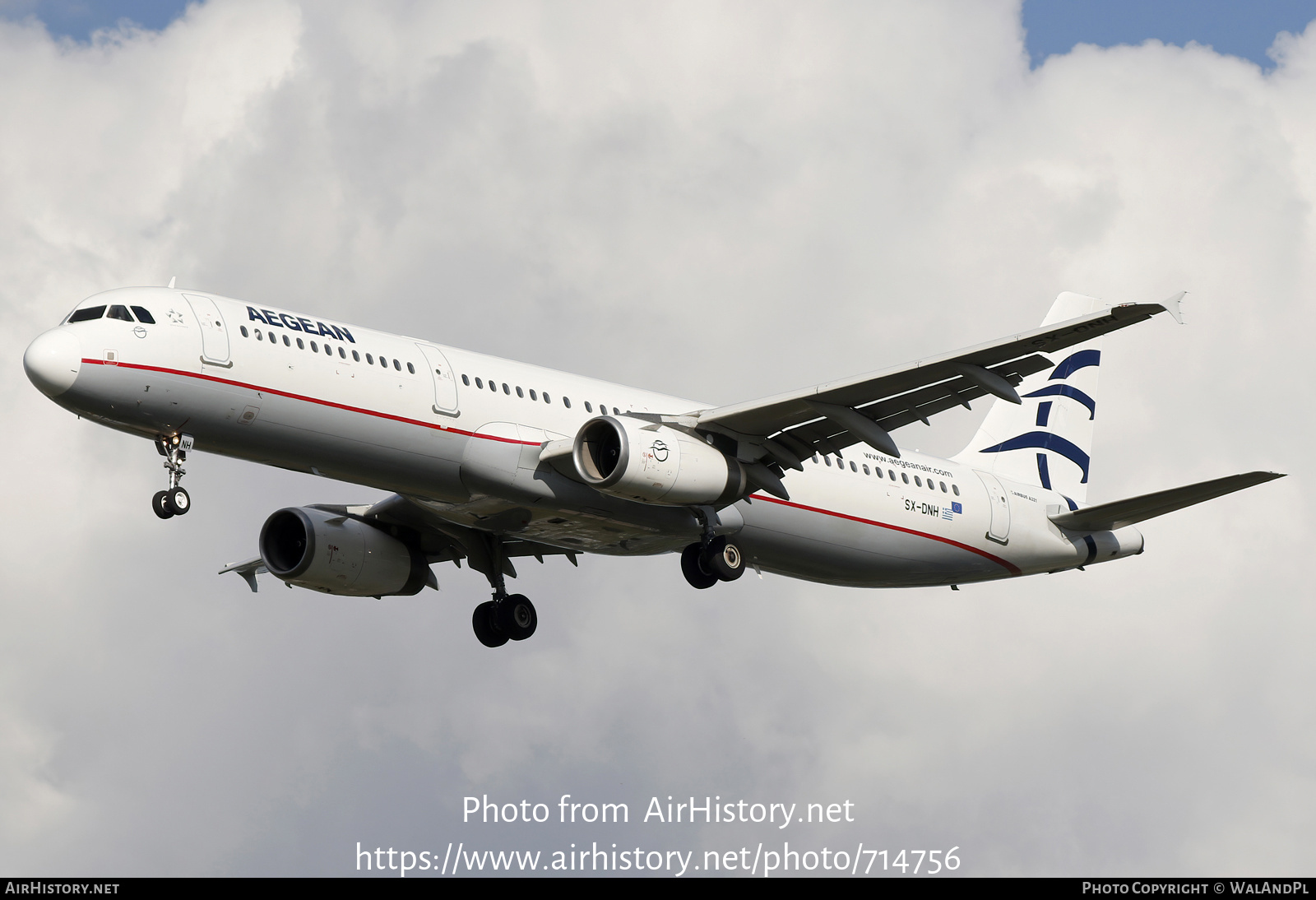 Aircraft Photo of SX-DNH | Airbus A321-231 | Aegean Airlines | AirHistory.net #714756