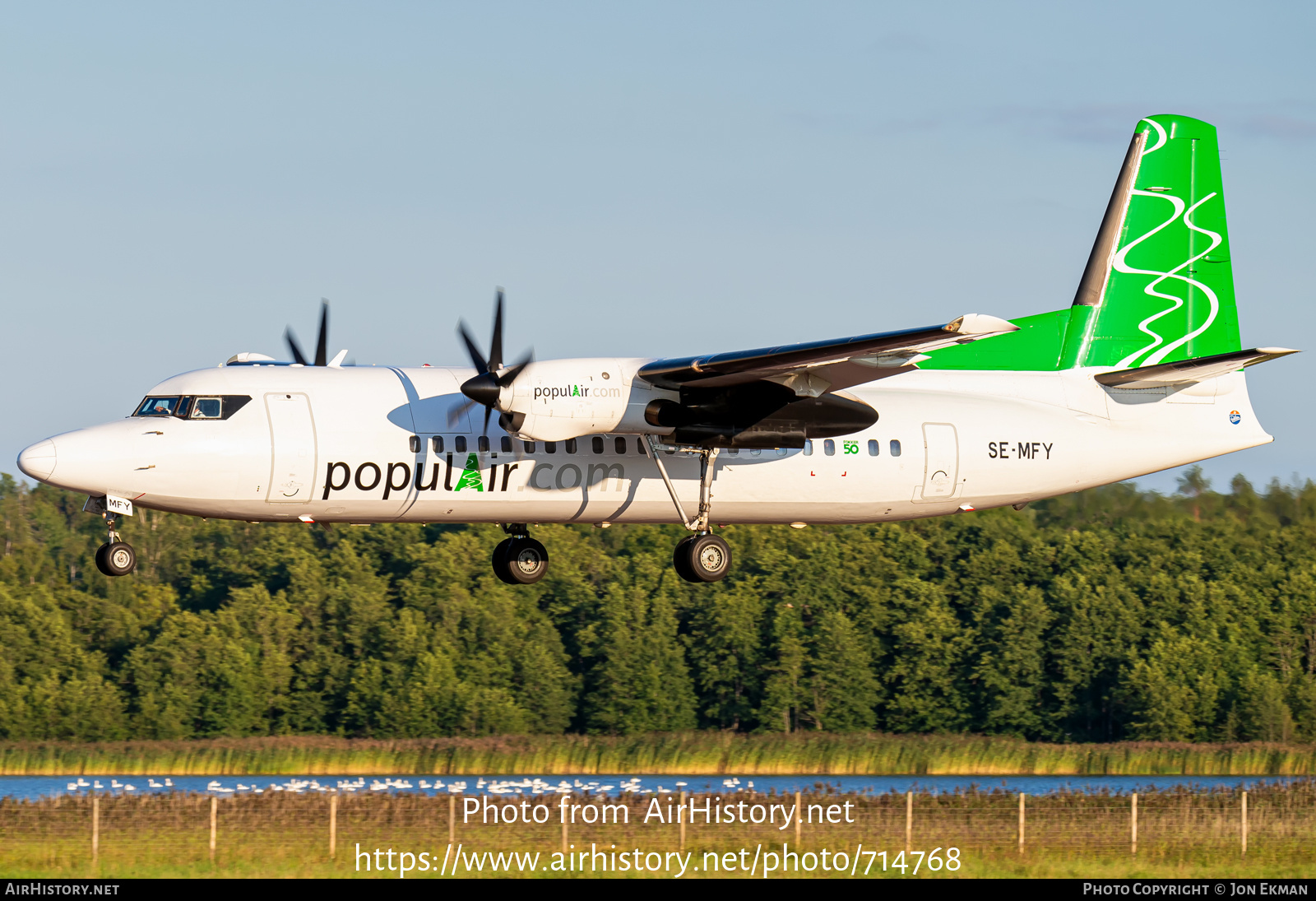 Aircraft Photo of SE-MFY | Fokker 50 | PopulAir | AirHistory.net #714768