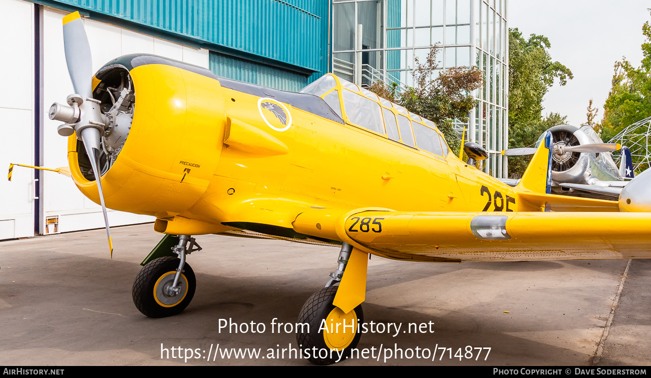 Aircraft Photo of 285 | North American T-6D Texan | Chile - Air Force | AirHistory.net #714877