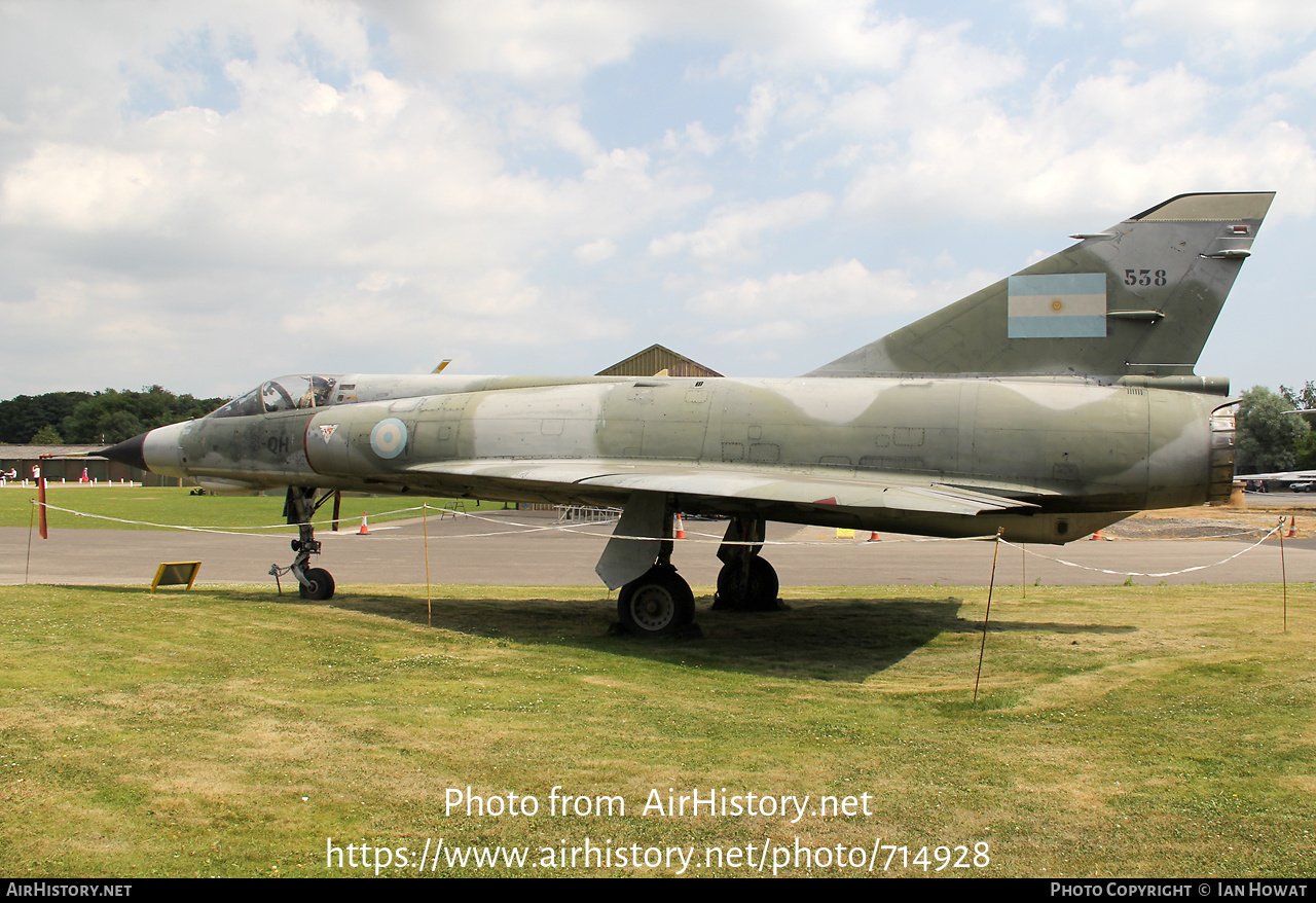 Aircraft Photo of 538 | Dassault Mirage IIIE | Argentina - Air Force | AirHistory.net #714928