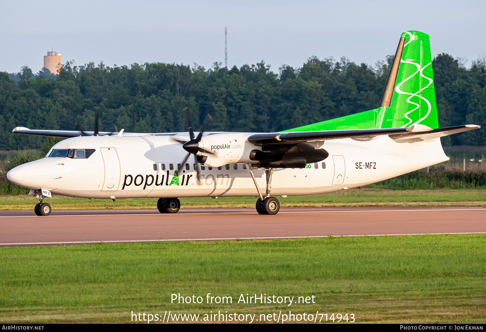 Aircraft Photo of SE-MFZ | Fokker 50 | PopulAir | AirHistory.net #714943