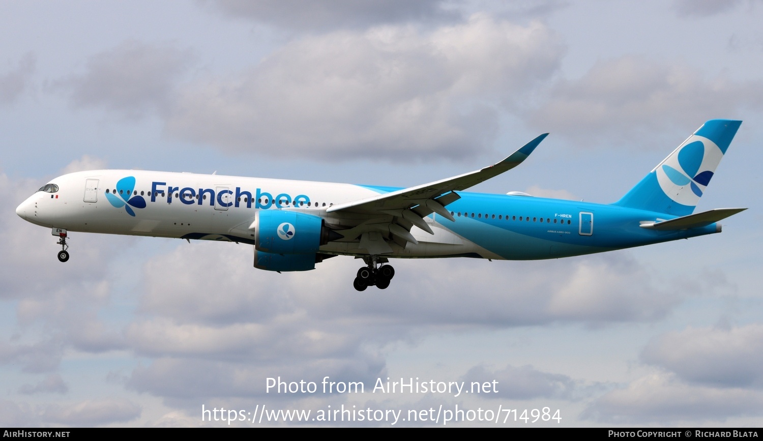 Aircraft Photo of F-HREN | Airbus A350-941 | French Bee | AirHistory.net #714984