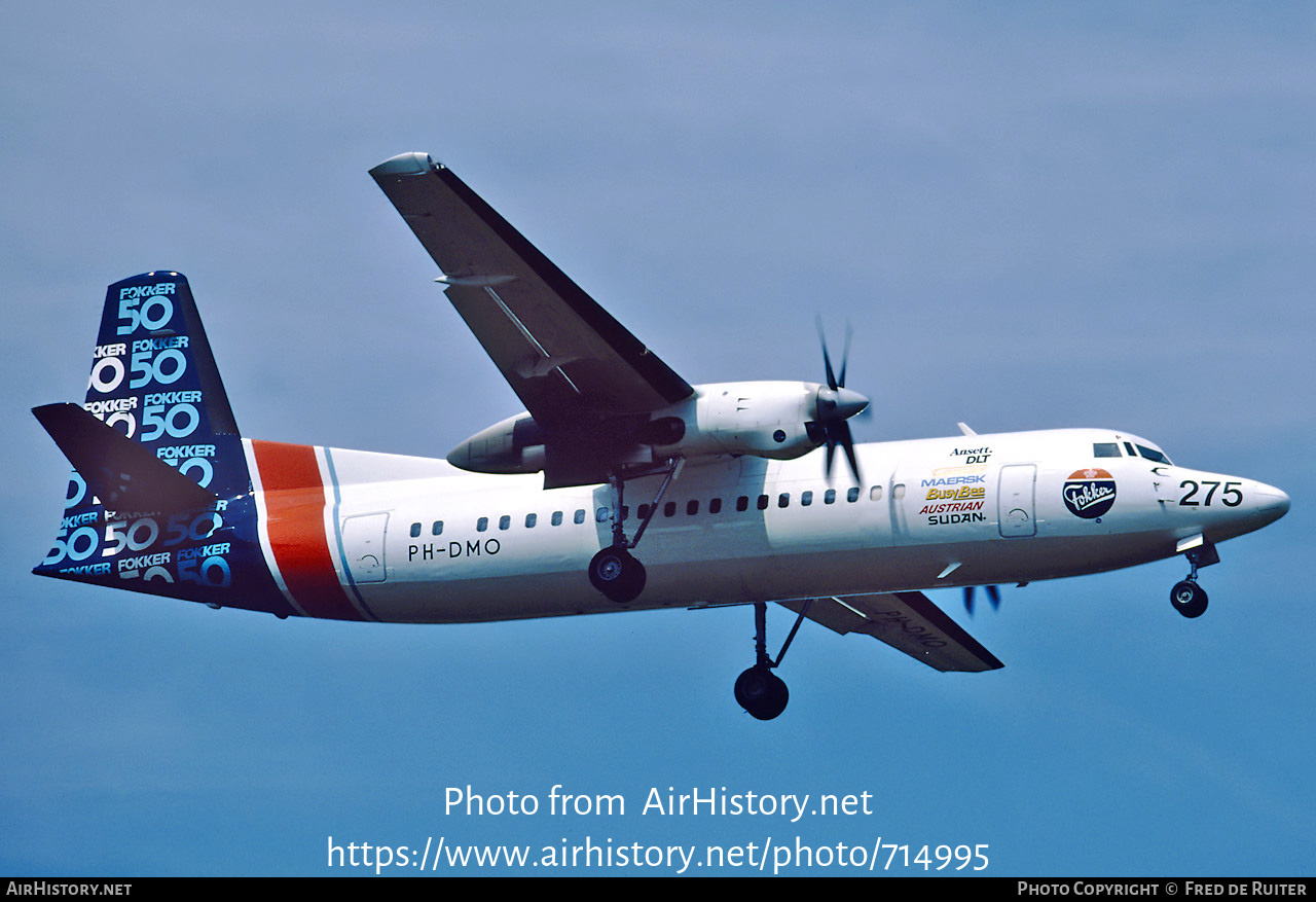 Aircraft Photo of PH-DMO | Fokker 50 | Fokker | AirHistory.net #714995