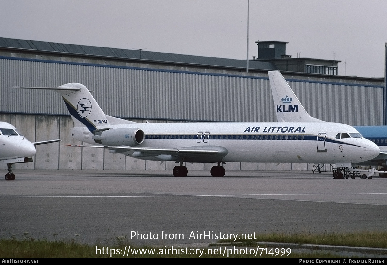 Aircraft Photo of F-GIDM | Fokker 100 (F28-0100) | Air Littoral | AirHistory.net #714999