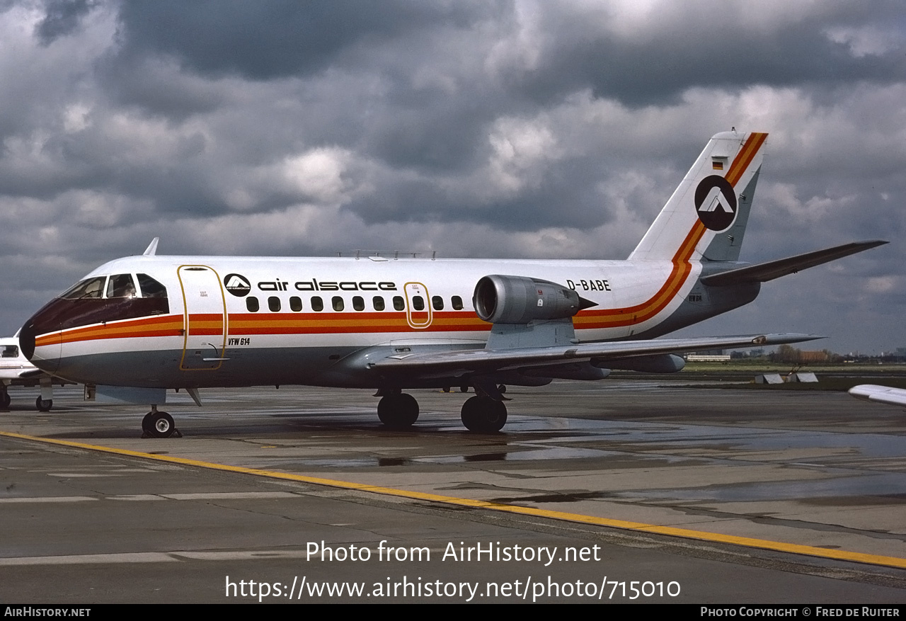 Aircraft Photo of D-BABE | VFW-Fokker VFW-614 | Air Alsace | AirHistory.net #715010