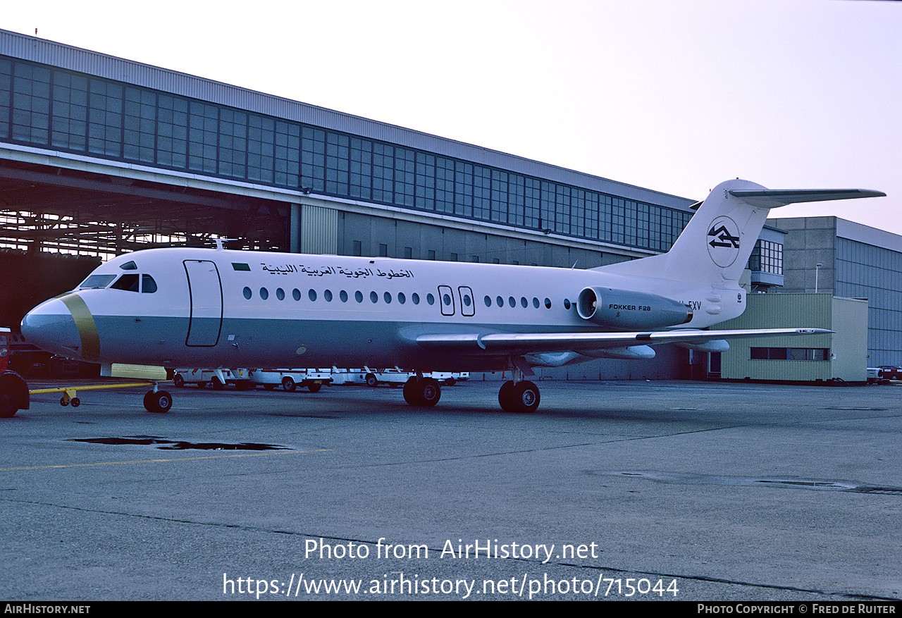 Aircraft Photo of PH-EXV | Fokker F28-4000 Fellowship | Libyan Arab Airlines | AirHistory.net #715044