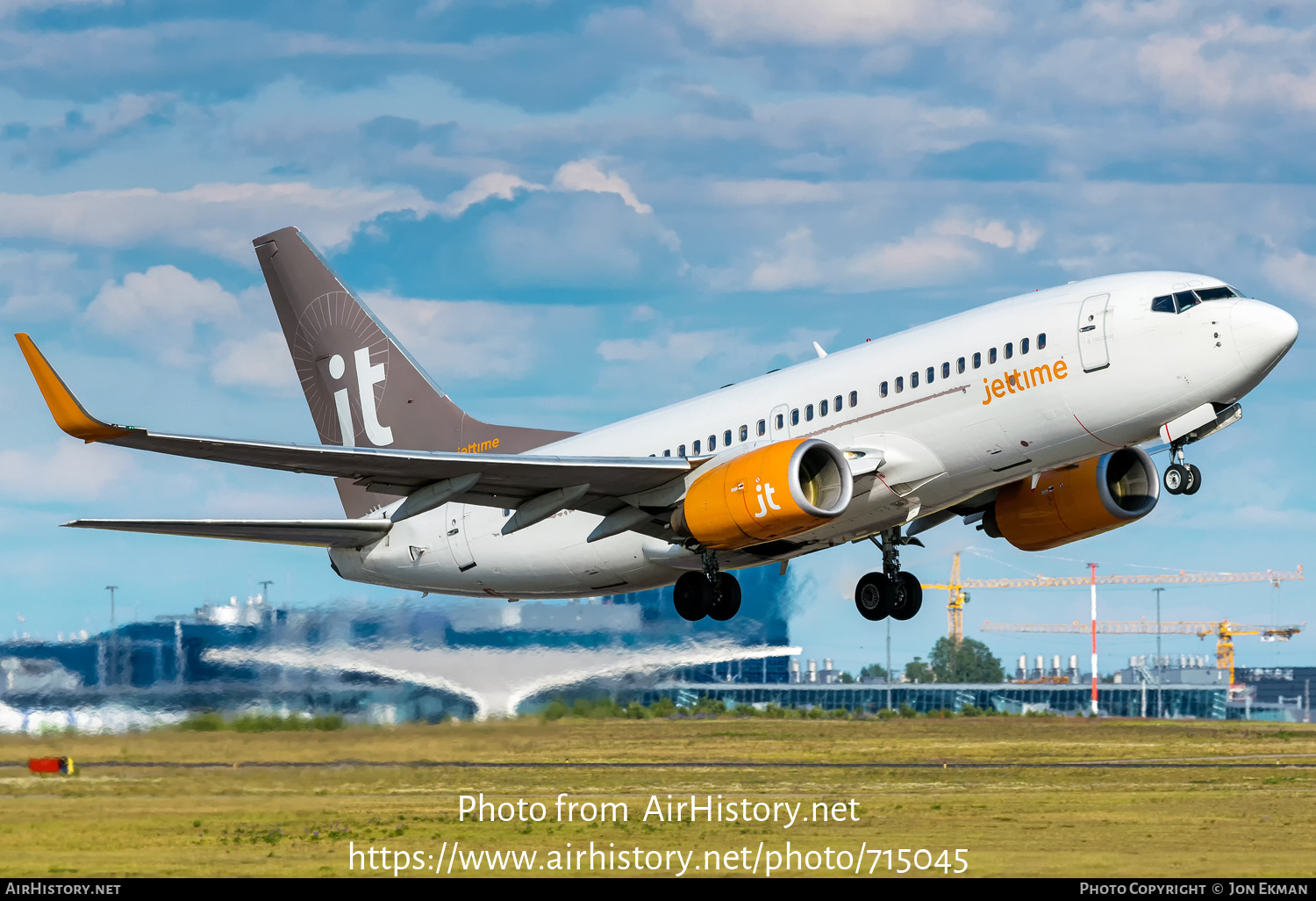 Aircraft Photo of OH-JTZ | Boeing 737-73S | Jettime | AirHistory.net #715045