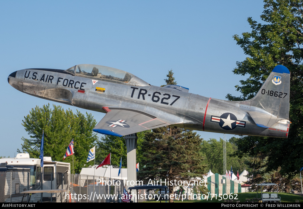 Aircraft Photo of 51-8627 / 0-18627 | Lockheed T-33A | USA - Air Force | AirHistory.net #715062