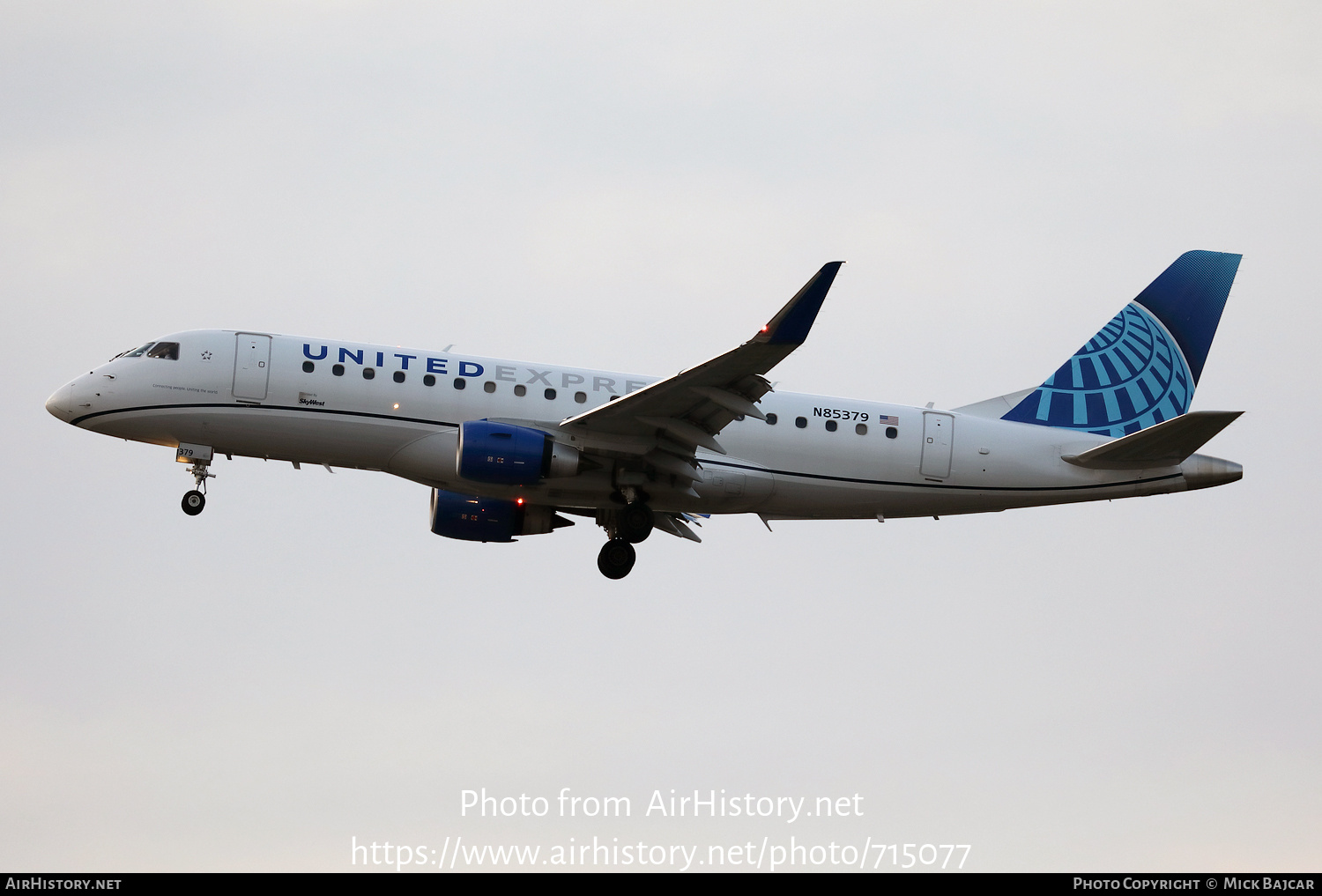 Aircraft Photo of N85379 | Embraer 175LL (ERJ-170-200LL) | United Express | AirHistory.net #715077