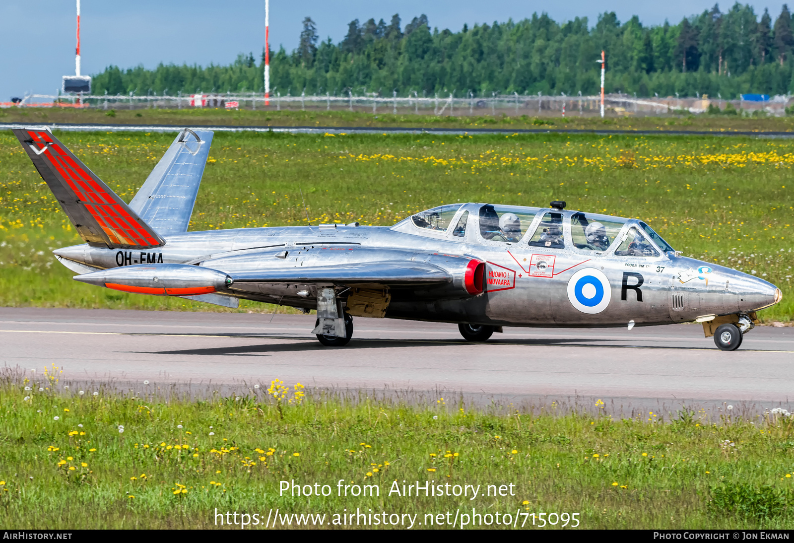 Aircraft Photo of OH-FMA / FM-37 | Fouga CM-170R Magister | Finland - Air Force | AirHistory.net #715095